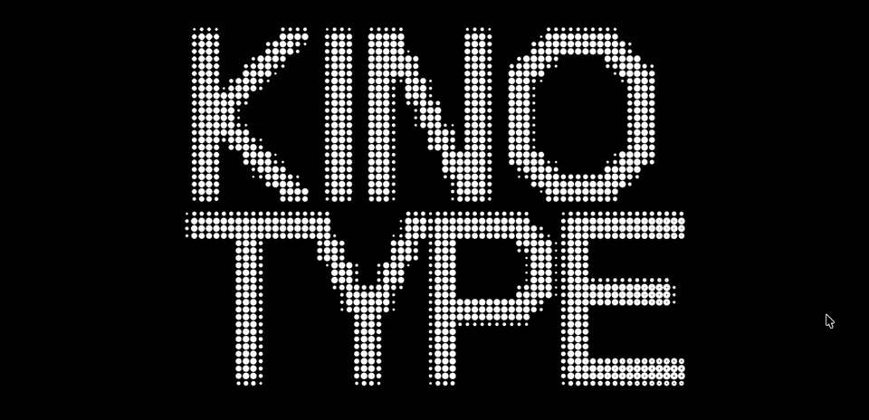 Bloom: the Kinotype logo rebuilt from morphing shapes